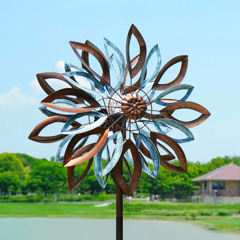 Glowing Water Lily Wind Spinner