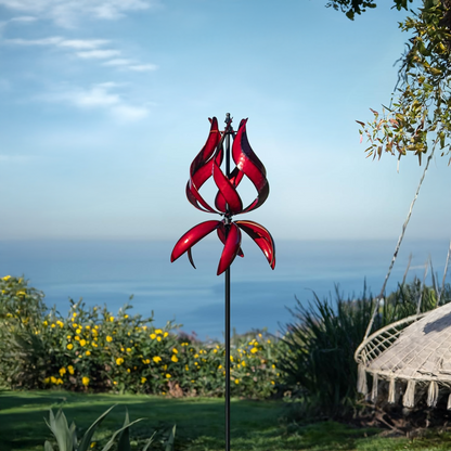 Twisting Tulip Wind Spinner