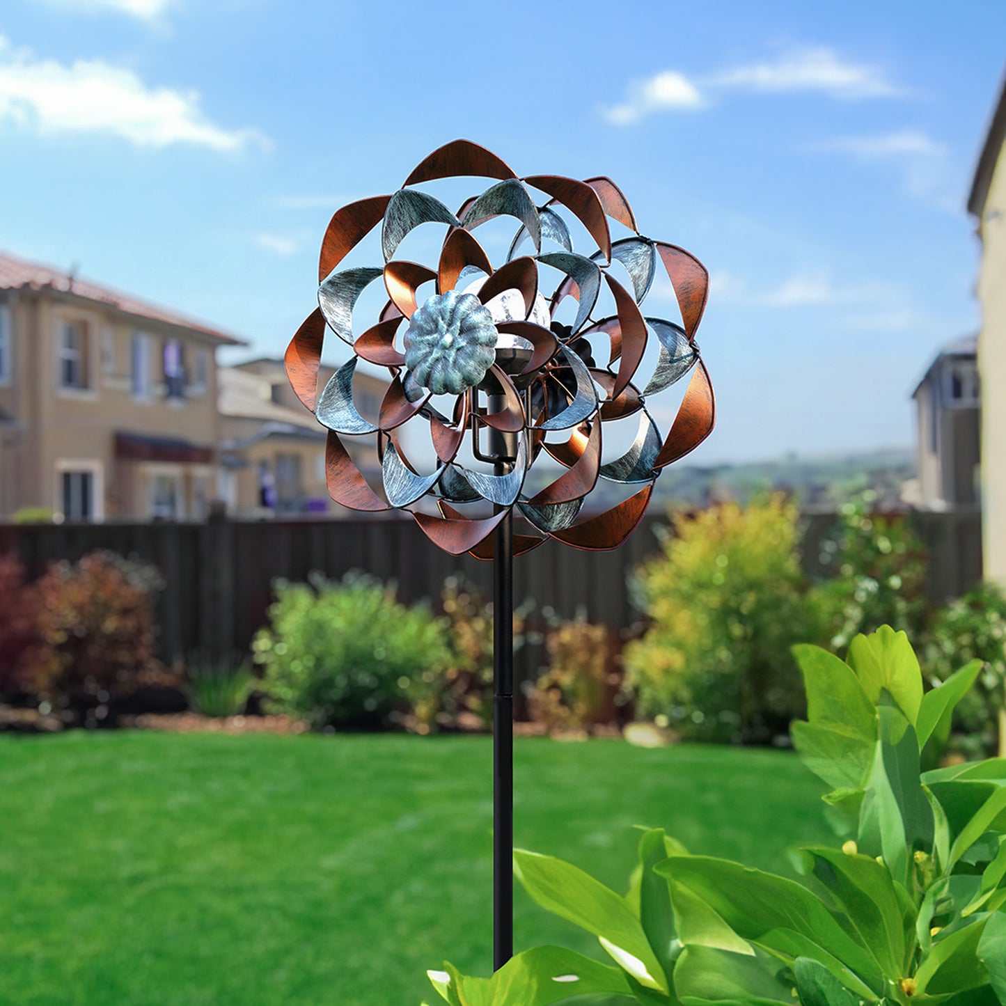 Zinnia Sunburst Wind Spinner