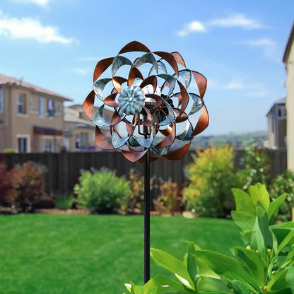 Zinnia Sunburst Wind Spinner