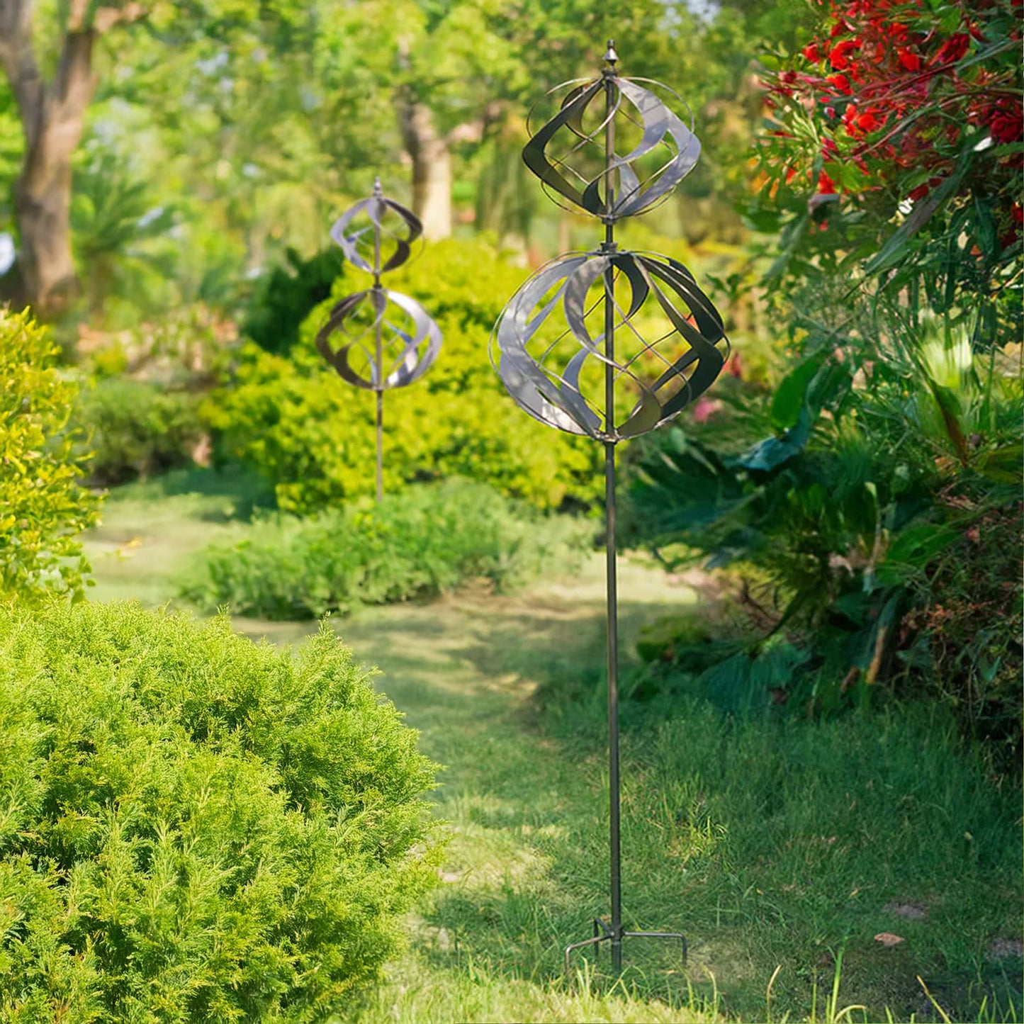 Double Globe Wind Spinner