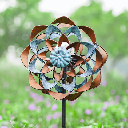 Zinnia Sunburst Wind Spinner
