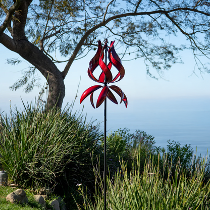 Twisting Tulip Wind Spinner
