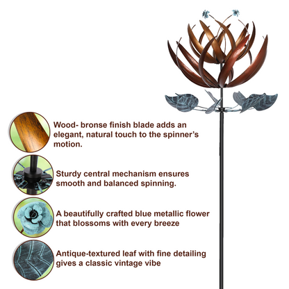 Copper Garden Flower Spinner