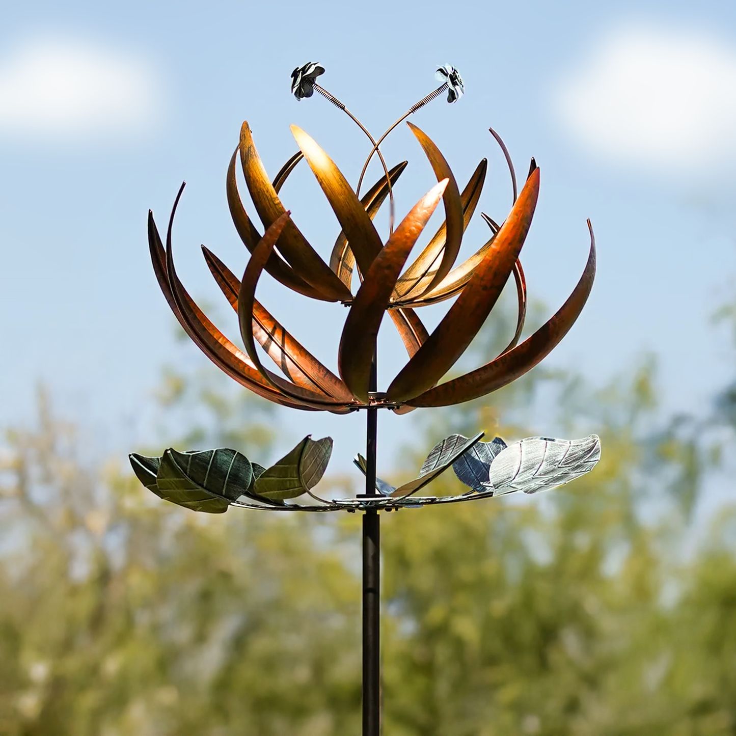 Copper Garden Flower Spinner