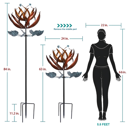 Copper Garden Flower Spinner